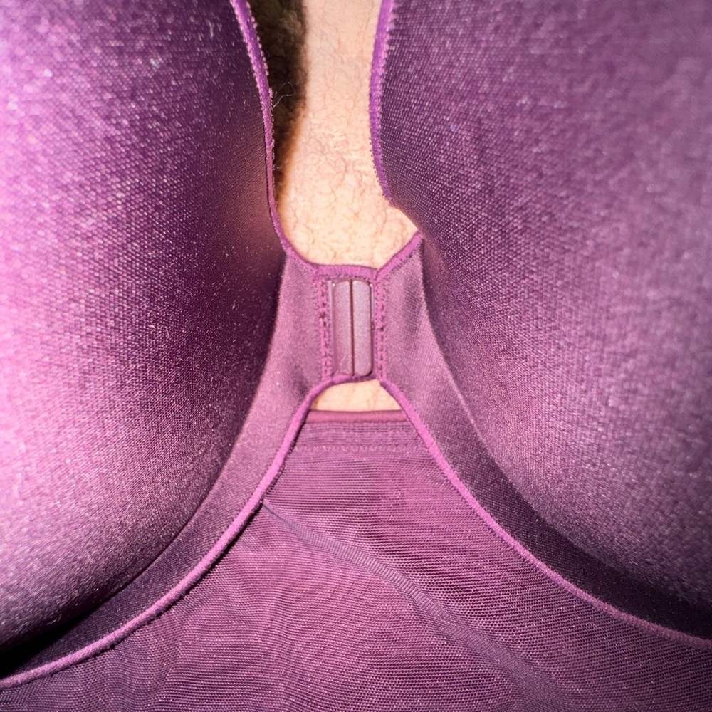 Victoria’s Secret Knockout Sport Bra 40DD Wine Longline Front Zip EUC - Picture 5 of 12